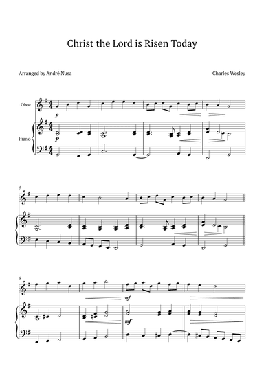 Christ the Lord is Risen Today (arr. André Nusa)