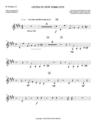 Living In New York City (arr. Jeffrey Bowen)