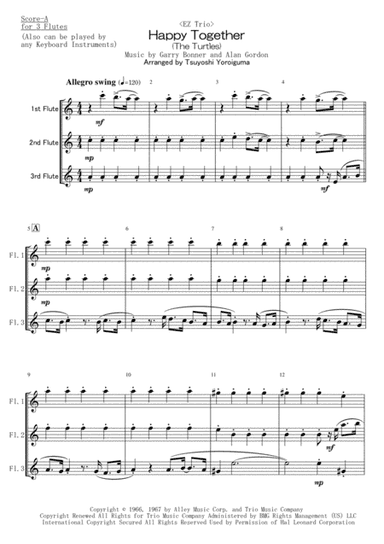 Happy Together (arr. Tsuyoshi Yoroiguma)
