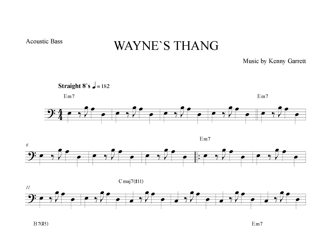 Wayne's Thang (arr. The Sheet Music Library)