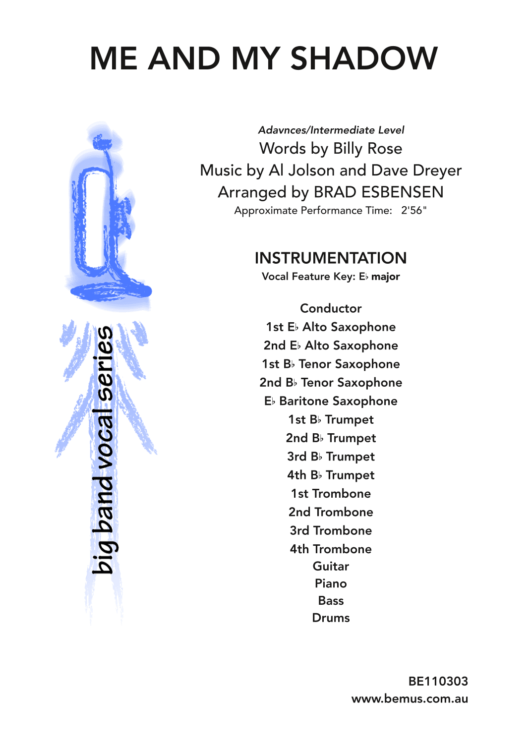 Me And My Shadow (folio Only) (arr. Brad Esbensen)
