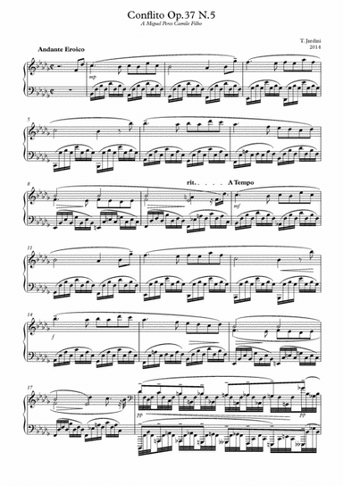 Op.37 Conflict N.5 Andante Eroico in B Flat Minor