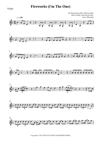 Fireworks (i'm The One) (arr. Wesley S. SIlva)