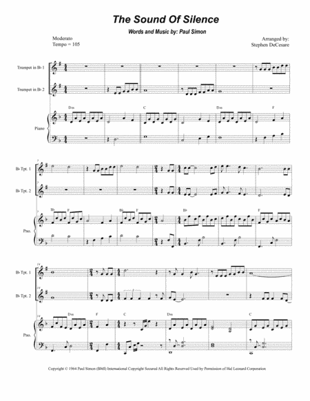 The Sound Of Silence (arr. Stephen DeCesare)