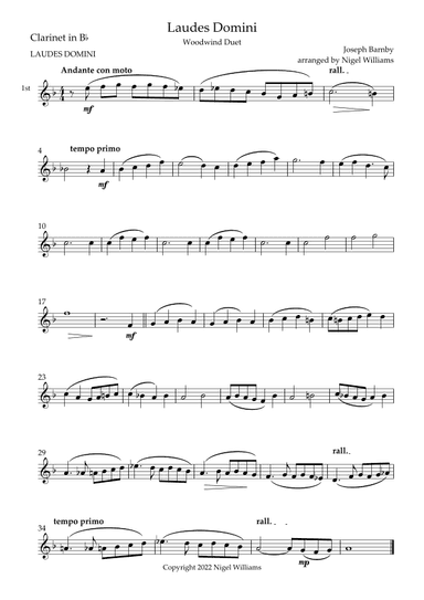 Laudes Domini (arr. Nigel Williams)