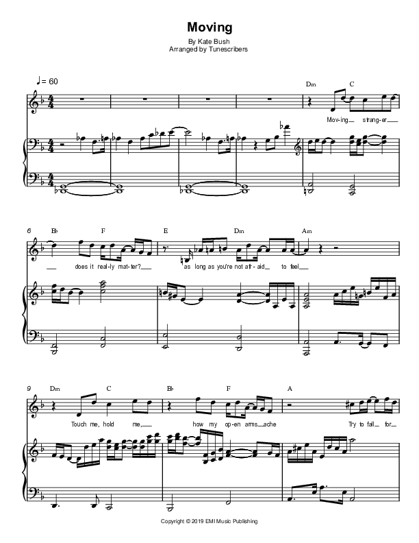 Moving (arr. Tunescribers)