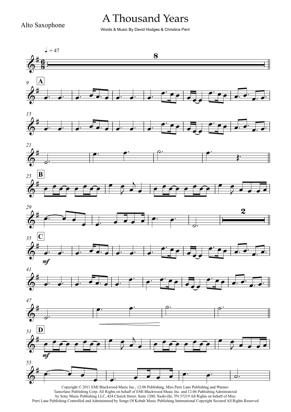 A Thousand Years (arr. Rodrigo Nascimento)
