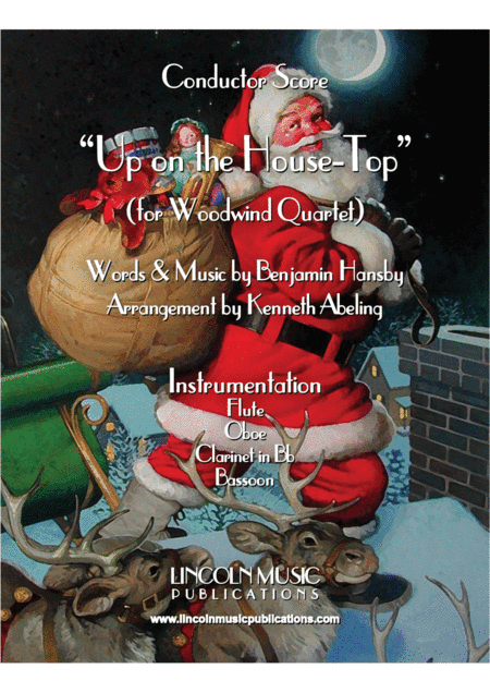 Up on the House-Top & Variations (for Woodwind Quartet) (arr. Kenneth Abeling)