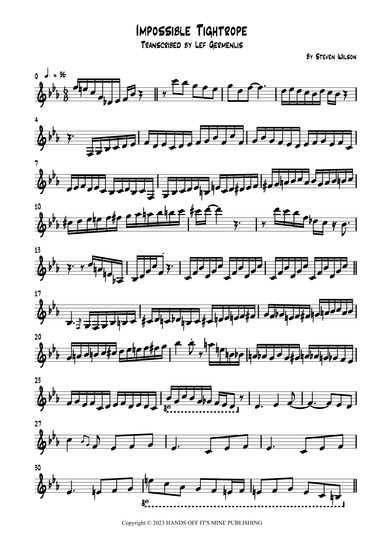 Impossible Tightrope (arr. Lef Germenlis)