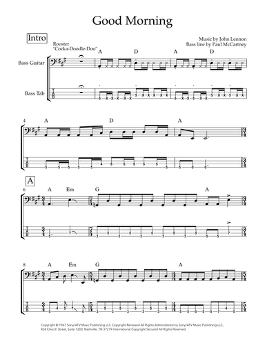 Good Morning Good Morning (arr. Josh Cohen)
