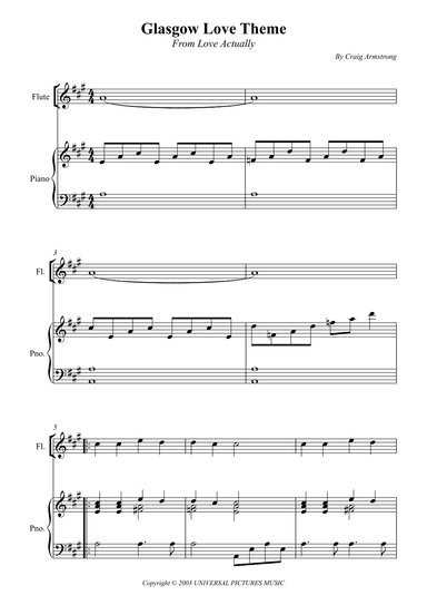 Glasgow Love Theme (arr. Wesley S. SIlva)