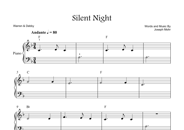Silent Night (arr. Warren & Debby)