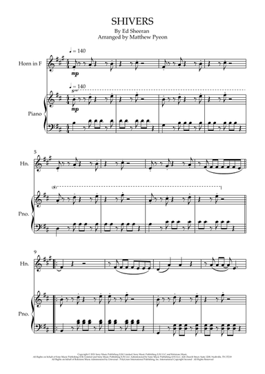 Shivers (arr. Matthew pyeon)