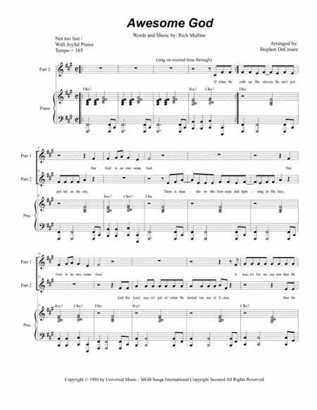 Awesome God (arr. Stephen DeCesare)