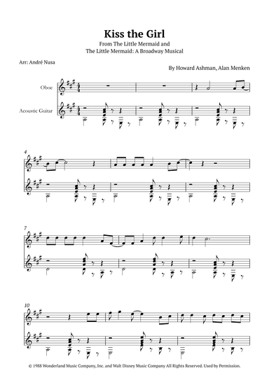 Kiss The Girl (arr. André Nusa)