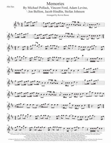 Memories (arr. Kevin Busse)