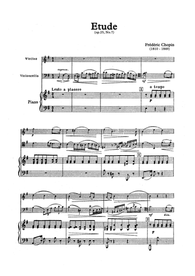 Etude (op.25, No.7) (arr. Unknown)