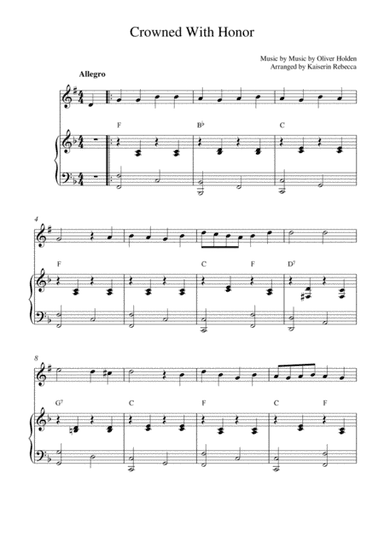 Crowned With Honor (arr. Kaiserin Rebecca)