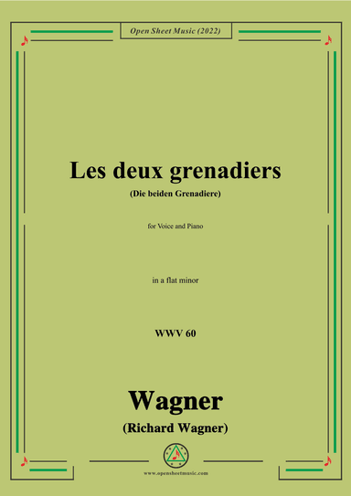 R. Wagner-Les deux grenadiers(Die beiden Grenadiere),WWV 60,in a flat minor (arr. OSM Press)