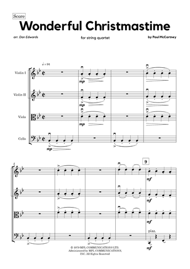 Wonderful Christmastime (arr. Dan Edwards)