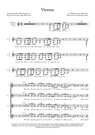 Vienna (arr. Kari Olsen-Porthouse)
