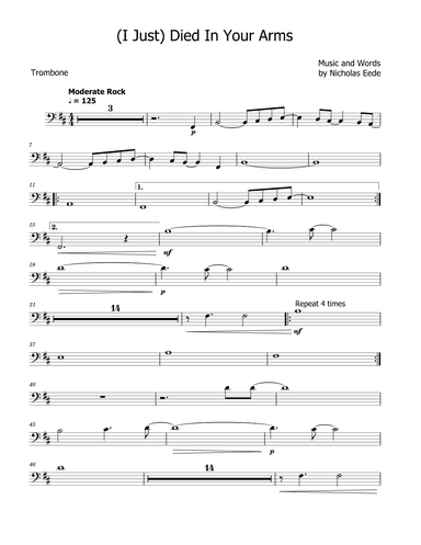 (i Just) Died In Your Arms (arr. David Lartey)