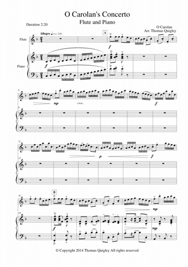 O Carolan's Concerto (arr. Thomas Quigley)