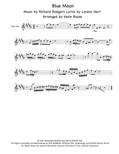 Blue Moon (arr. Kevin Busse)