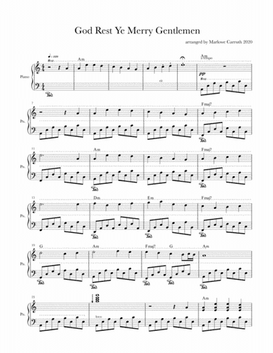 God Rest Ye Merry Gentlemen (arr. Marlowe Carruth)
