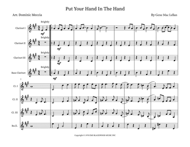 Put Your Hand In The Hand (arr. Dominic Meccia)