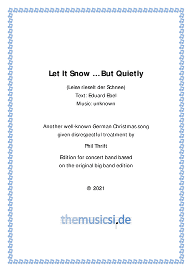 Let It Snow ... But Quietly for Concert Band (arr. Phil Thrift)