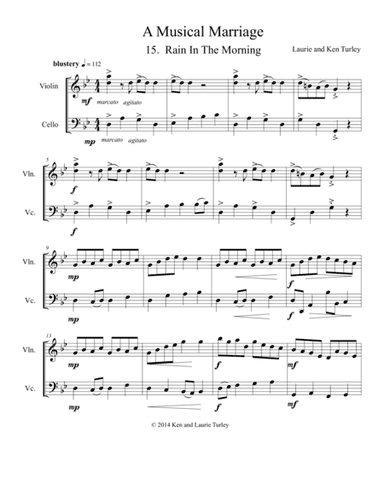 String Duo No 15 from A Musical Marriage  "Rain in the Morning"