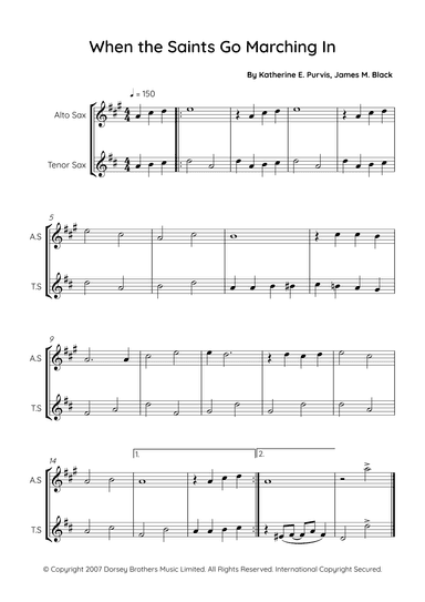 When The Saints Go Marching In (arr. Sales)
