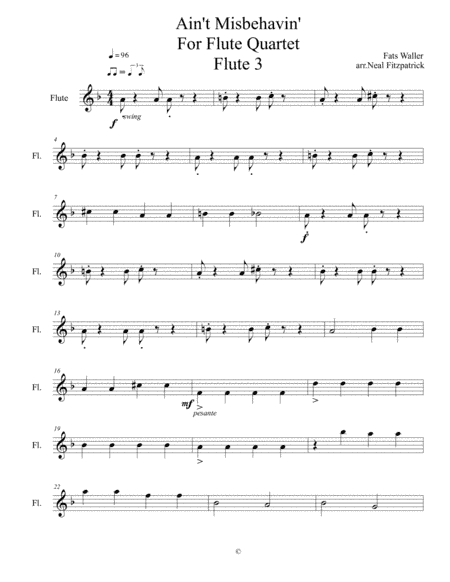 Ain't Misbehavin' (arr. Neal Fitzpatrick)