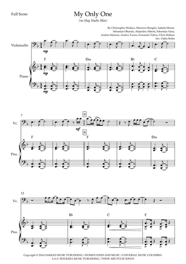 My Only One (no Hay Nadie Mas) (arr. Ottirb Sage)