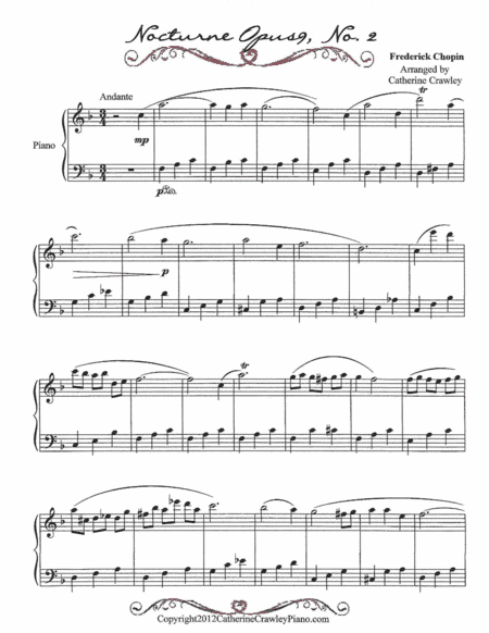 Nocturne Opus 9, No. 2 (arr. Catherine Crawley)