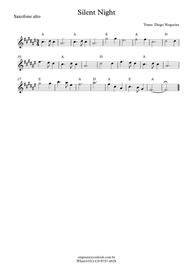 Silent Night (arr. DIEGO NOGUEIRA DE SIQUEIRA)