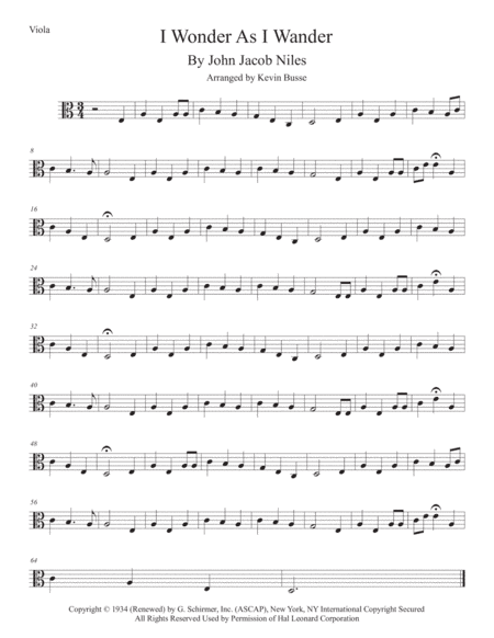 I Wonder As I Wander (arr. Kevin Busse)