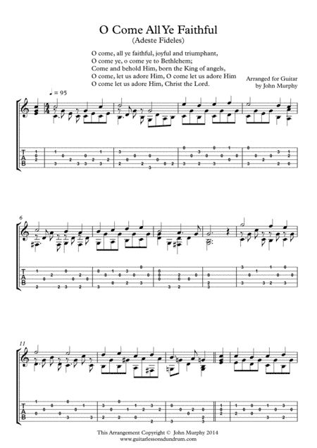 O Come All Ye Faithful (Adeste Fideles) (arr. John Murphy)