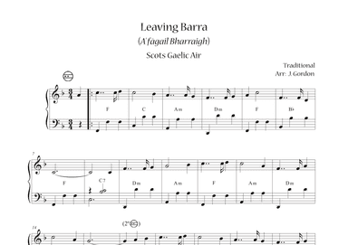 Leaving Barra (A' fàgail Bharraigh) (arr. Julia Gordon)