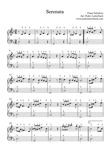 Schubert's Serenade (arr. Pedro Lutterbach)