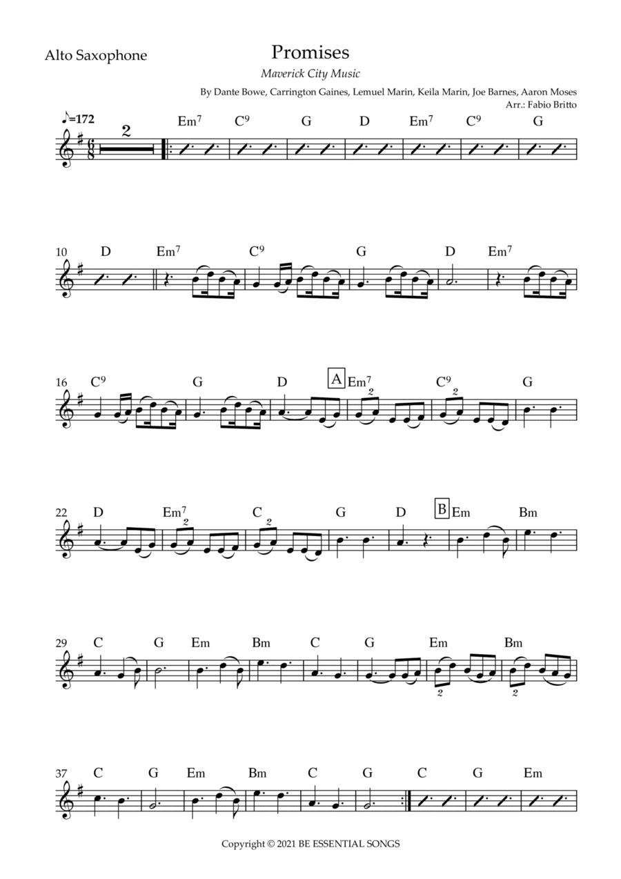 Promises (arr. Fabio Britto)