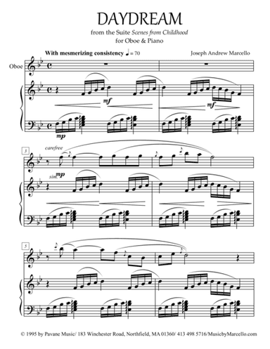Daydream - from 'Scenes from Childhood' for Oboe & Piano