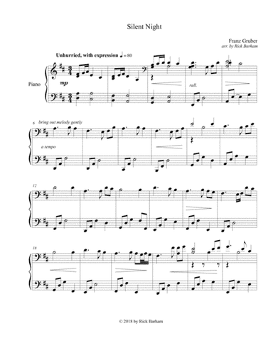 Silent Night (arr. Rick Barham)