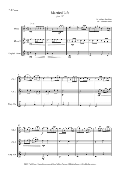 Married Life (arr. Fernando Britto)
