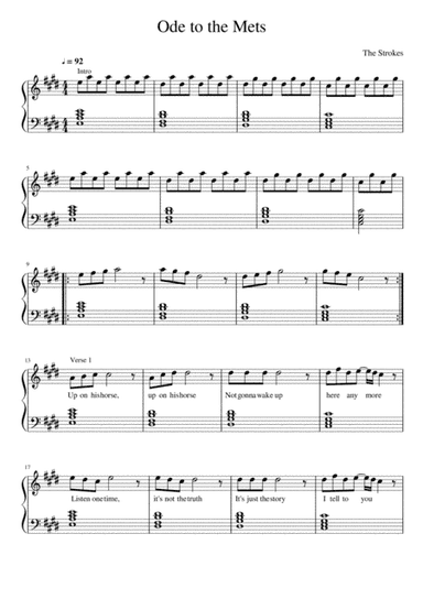 Ode To The Mets (arr. Christian Tapia)