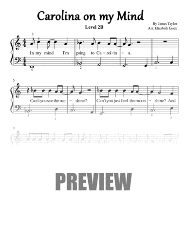 Carolina In My Mind (arr. Elizabeth Essex)