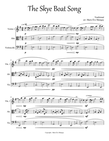 The Skye Boat Song (arr. Marie-Ève Mainguy)