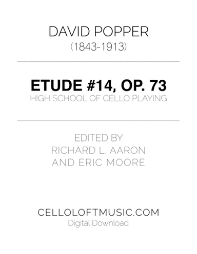 Popper (arr. Richard Aaron): Op. 73, Etude #14 (arr. Richard Aaron, Eric Moore)