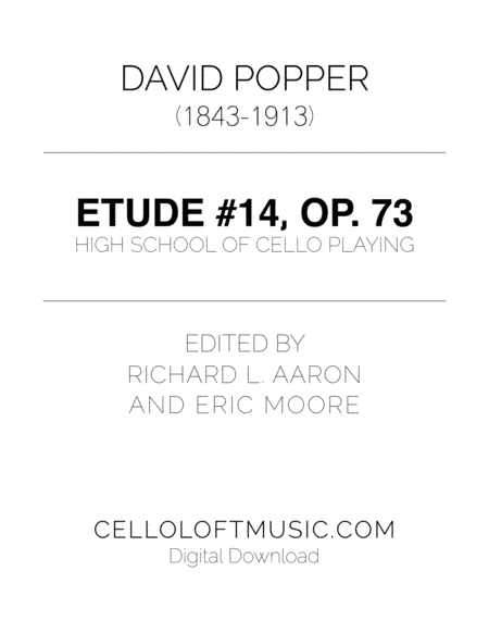 Popper (arr. Richard Aaron): Op. 73, Etude #14 (arr. Richard Aaron, Eric Moore)